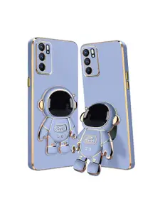 Karwan Oppo Reno 6 Phone Back Case With Astronaut Holster Stand