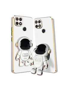 Karwan Oppo A15 Phone Back Case With Astronaut Holster Stand