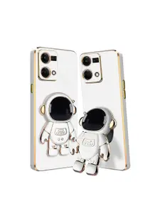 Karwan Oppo F21 Pro 4G Phone Back Case With Astronaut Holster Stand