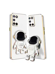 Karwan Oppo A52 Phone Back Case With Astronaut Holster Stand