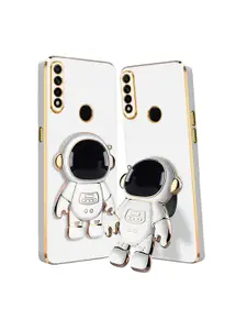 Karwan Oppo A31 Phone Back Case With Astronaut Holster Stand