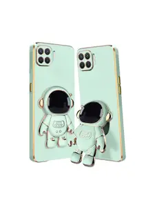 Karwan Oppo F17 Pro Phone Back Case With Astronaut Holster Stand
