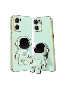 Karwan Oppo Reno 7 Phone Back Case With Astronaut Holster Stand