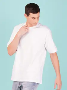 NUSYL Round Neck Short Sleeves Oversized T-shirt