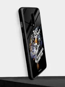 macmerise Black Panther Sketch Design OnePlus 7 Glass Phone Back Case
