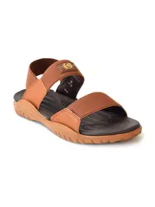 Ajanta Men Textured Comfort Sandals