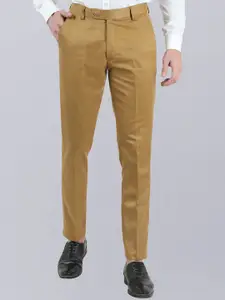 VEI SASTRE Men Mid-Rise plain Smart Slim Fit Formal Trousers