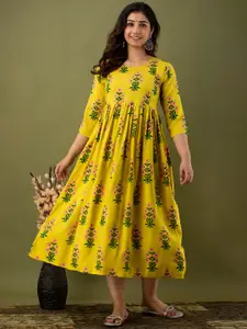 Mialo fashion Ethnic Motifs Printed Cotton Maternity Ethnic Dress