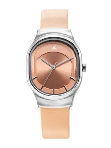 Fastrack Women Dial & Leather Straps Analogue Watch 6283SL02