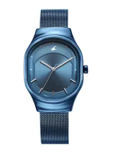 Fastrack Women Brass Dial & Stainless Steel Bracelet Style Straps Analogue Watch 6283QM01