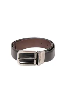 Hidesign Men Tang Closure Textured Reversible Leather Formal Belt