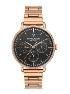 Daniel Klein Exclusive Women Embellished Dial Multi Function Analogue Watch DK.1.13415-5
