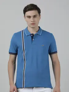 Crocodile Polo Collar Pockets Slim Fit Cotton T-shirt