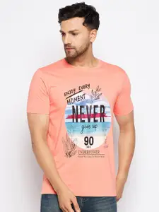 Duke Graphic Printed Round Neck Slim Fit Cotton T-shirt