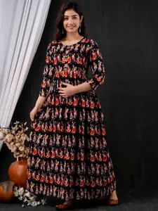 Mialo fashion Ethnic Motifs Printed Cotton Maternity Ethnic Dress