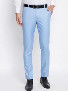 VEI SASTRE Men Smart Slim Fit Viscose Rayon Formal Trousers