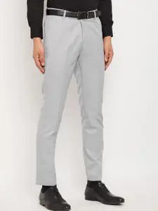 VEI SASTRE Men Smart Slim Fit Plain Formal Trousers