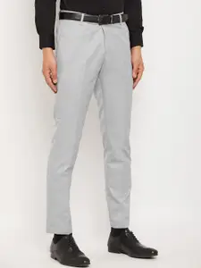 VEI SASTRE Men Smart Mid Rise Plain Slim Fit Formal Trousers