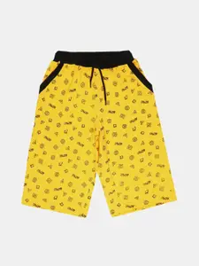 V-Mart Boys Geometric Printed Mid-Rise Cotton Shorts