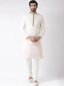 KISAH Mandarin Collar Regular Kurta With Churidar