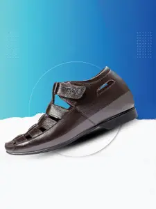 Bxxy Men 3 Inch Hidden Elevator Height Increasing Formal Shoe-Style Sandals