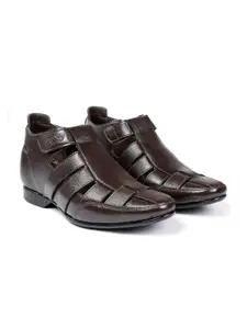 Bxxy Men Textured Height Increasing Shoe-Style Sandals