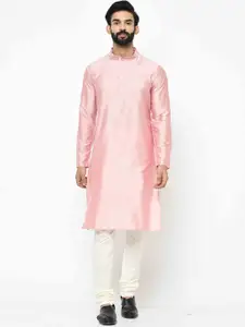 KISAH Mandarin Collar Straight Kurta with Churidar