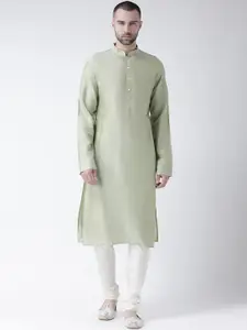 KISAH Mandarin Collar Regular Kurta With Churidar