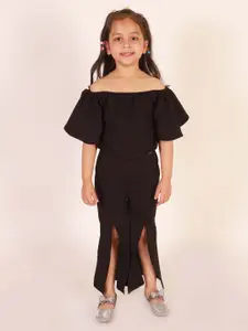 Ameeha Girls off-shoulder Top with Palazzos