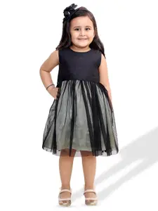 KidsDew Girls Net Fit & Flare Dress