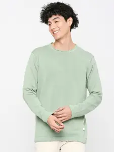 SPYKAR Round Neck Long Sleeves Cotton Pullover