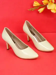 Flat n Heels Pointed Toe Slim Heel Pumps