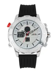 WEIDE Men White Analogue and Digital Watch WH6108-4C