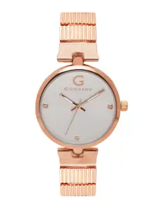 GIORDANO Women Silver-Toned Analogue Watch A2058-33