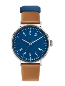 Ted Baker Men TB Urban Collection Round Dial & Leather Straps Analogue Watch- BKPDPS3019I