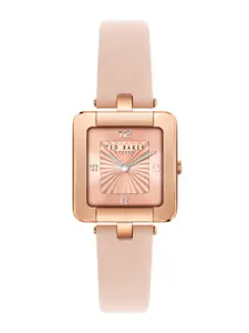 Ted Baker Women Printed Dial & Leather Straps Analogue Watch BKPMSS3029I