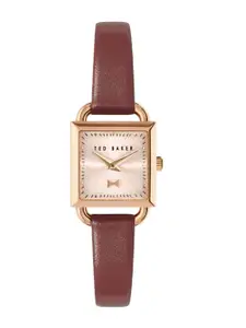 Ted Baker Women TB Iconic Collection Leather Straps Quartz Analogue Watch BKPTAS1079I