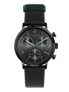 Ted Baker Men TB Timeless Collection Leather Straps Quartz Analogue Watch BKPCSS3029I