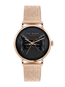 Ted Baker Women TB Iconic Collection Patterned Dial Quartz Analogue Watch BKPPHS3049I