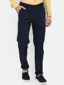 V-Mart Men Classic Slim Fit Mid -Rise Cotton Chinos Trouser
