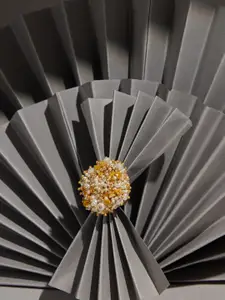 D'oro Women Gold-Plated Pearls Stone-Studded Adjustable Finger Ring