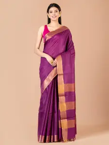 Laa Calcutta Zari Silk Blend Banarasi Saree