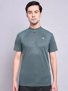 Technosport High Neck Antimicrobial Slim Fit Sports T-shirt