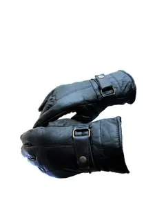 Alexvyan Set Of 2 Windproof Comfortable Leather Riding Gloves