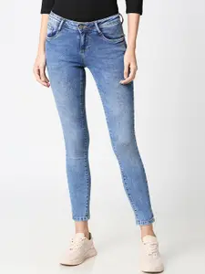 Kraus Jeans Women Skinny Fit Light Fade Jeans