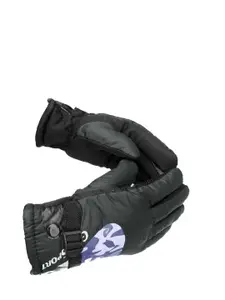 Alexvyan Set Of 2 Patterned Windproof Comfortable Fleece Riding Gloves