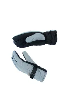 Alexvyan Set Of 2 Self Design Snow & Windproof Winter Gloves