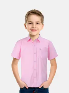 Gini and Jony Boys Spread Collar Short Sleeves Cotton Casual Shirt