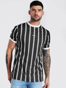 boohooMAN Striped Slim Fit T-shirt