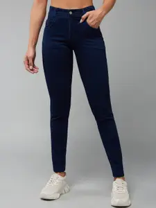DOLCE CRUDO Women Skinny Fit Slash Knee Jeans